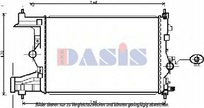 AKS DASIS 150101n -  Радиатор, охлаждение двигателя